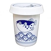 Amazon.co.jp: ひれ酒カップ 波ふぐ ヒレ酒 180cc 美濃焼 : ホーム